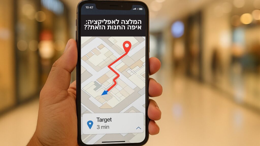 המלצה לאפליקציה איפה החנות הזאת - לירון פורת